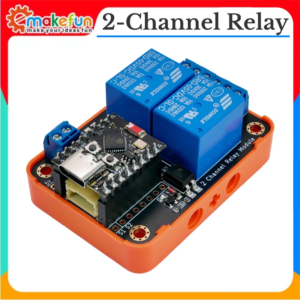 Smart Home Kit For Arduino - Modulo Relè a 2 Canali, Ingresso