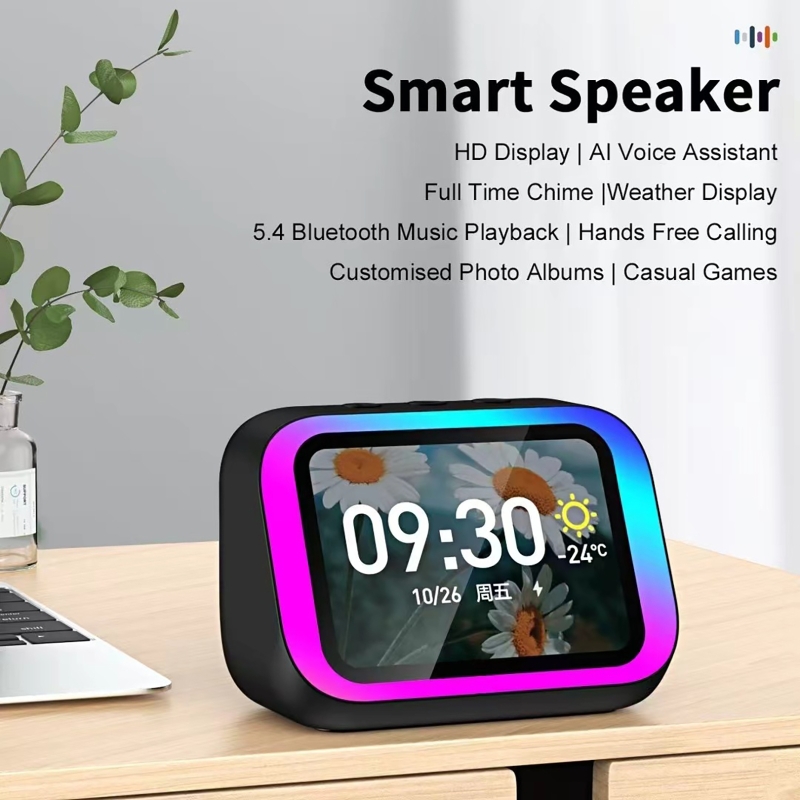 Smart Home Lighting - Assistente Vocale AI con Altoparlante Bluetooth,