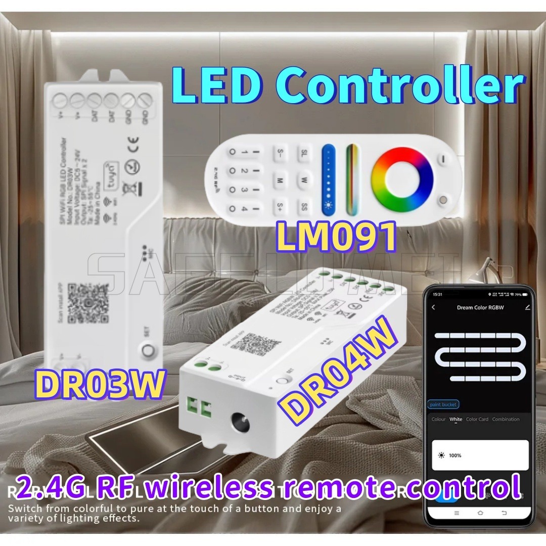 Alexa Compatible Bulb - Controller LED LM091/DR03W/DR04W modulatore di luce