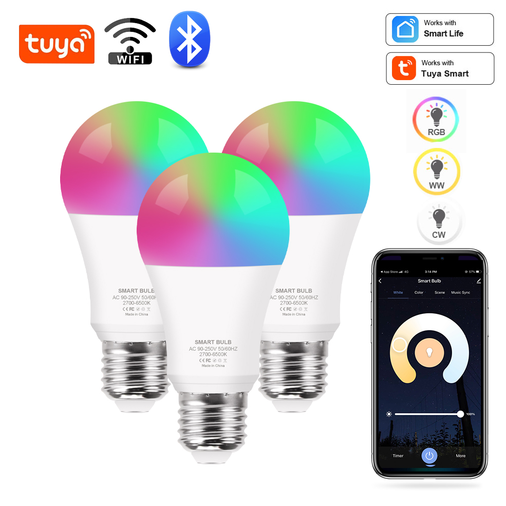 Alexa Compatible Bulb - Tuya Wifi/Bluetooth Lampadina Intelligente Alexa Lampada