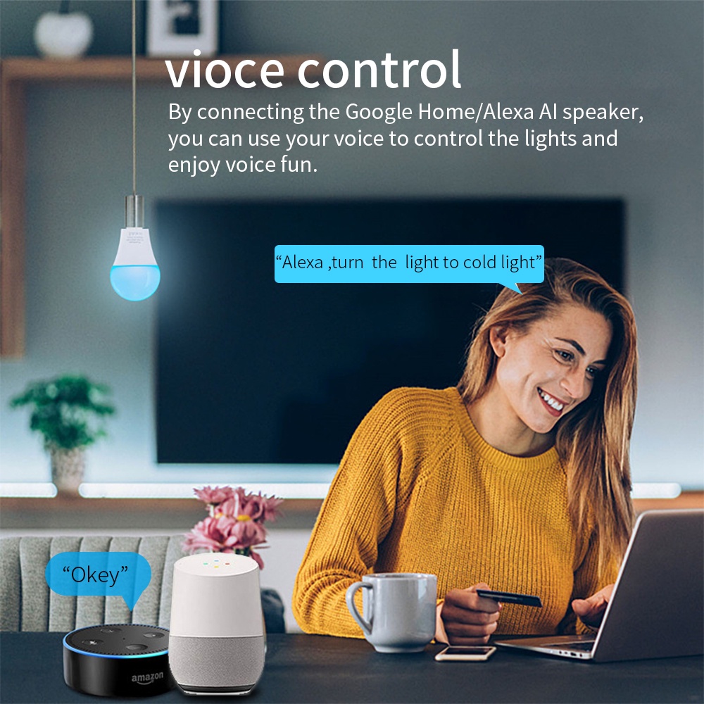 SIXWGH E27 Lampadina WiFi 9W L - Alexa Compatible Bulb recensione e prezzo